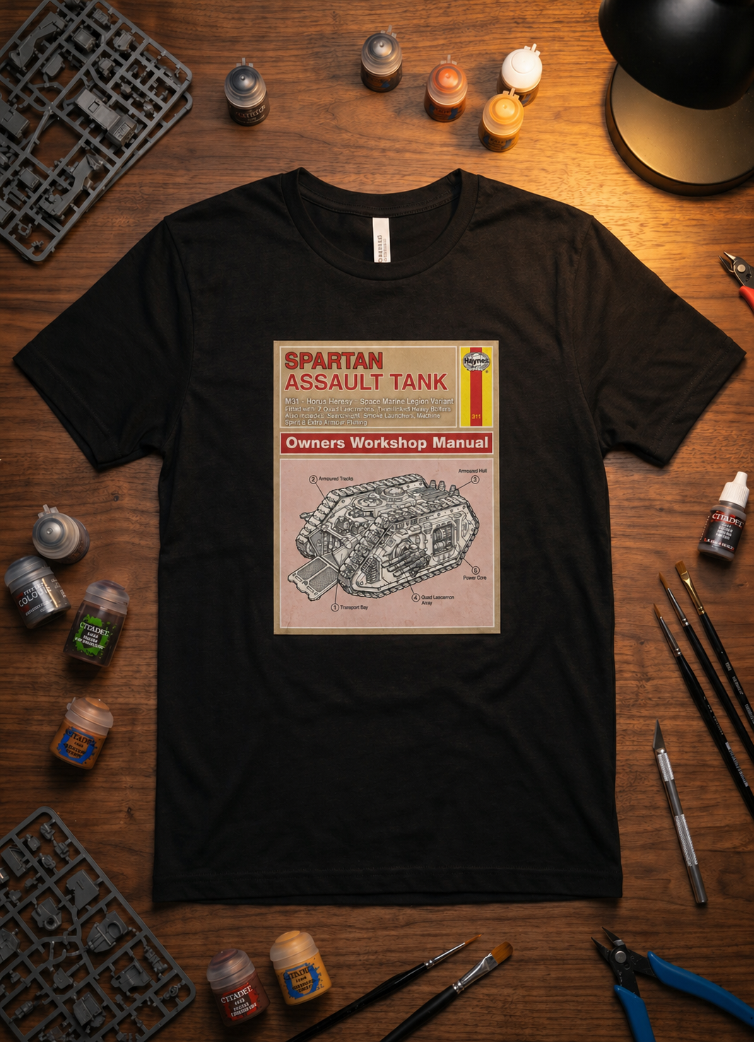Spartan Assault Tank “Owner’s Manual” T-Shirt
